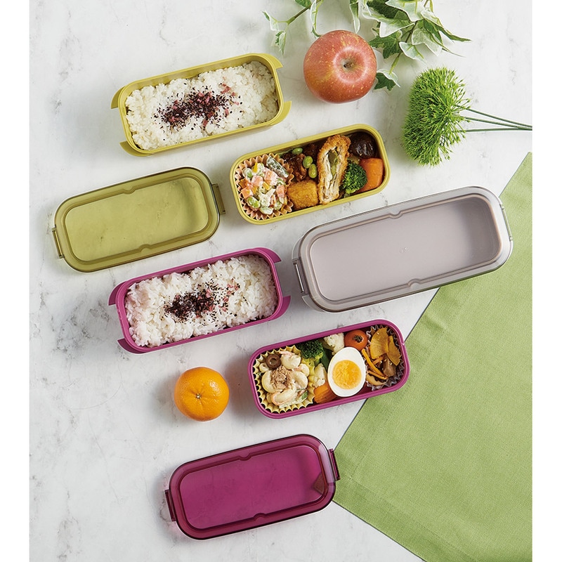 スケーター パッキン一体型 ラク洗 らくあら 2段ランチボックス 600ml