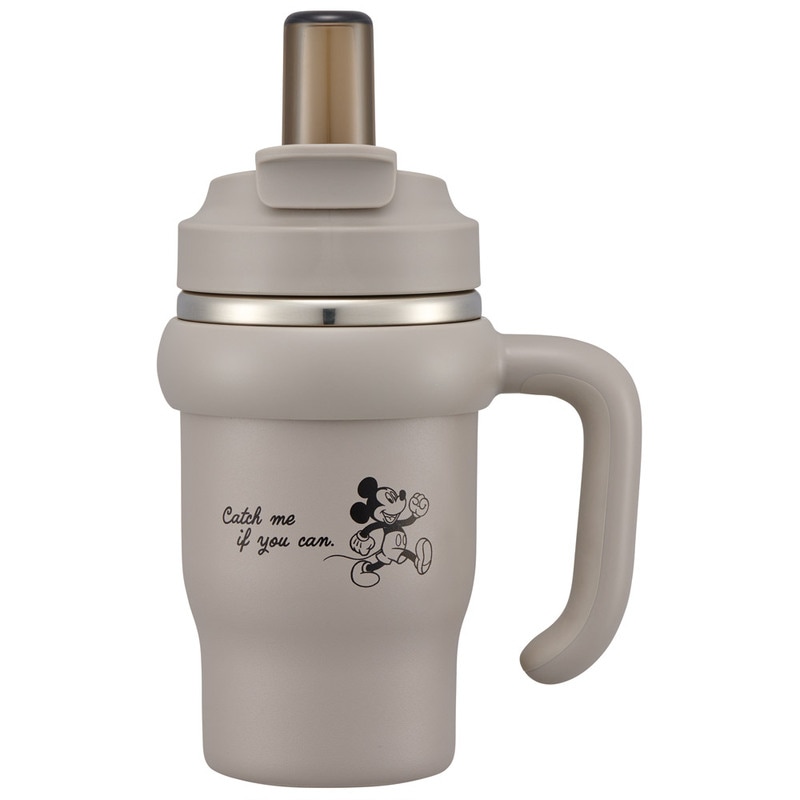 スケーター ハンドル付 タンブラー 570ml ストロー ステンレス ボトル