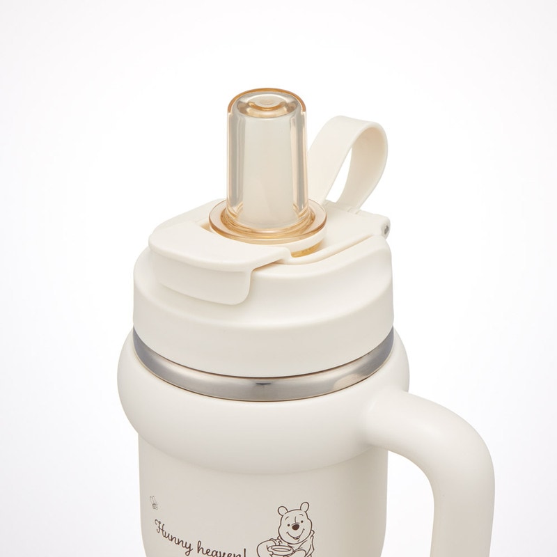 スケーター ハンドル付 タンブラー 570ml ストロー ステンレス ボトル