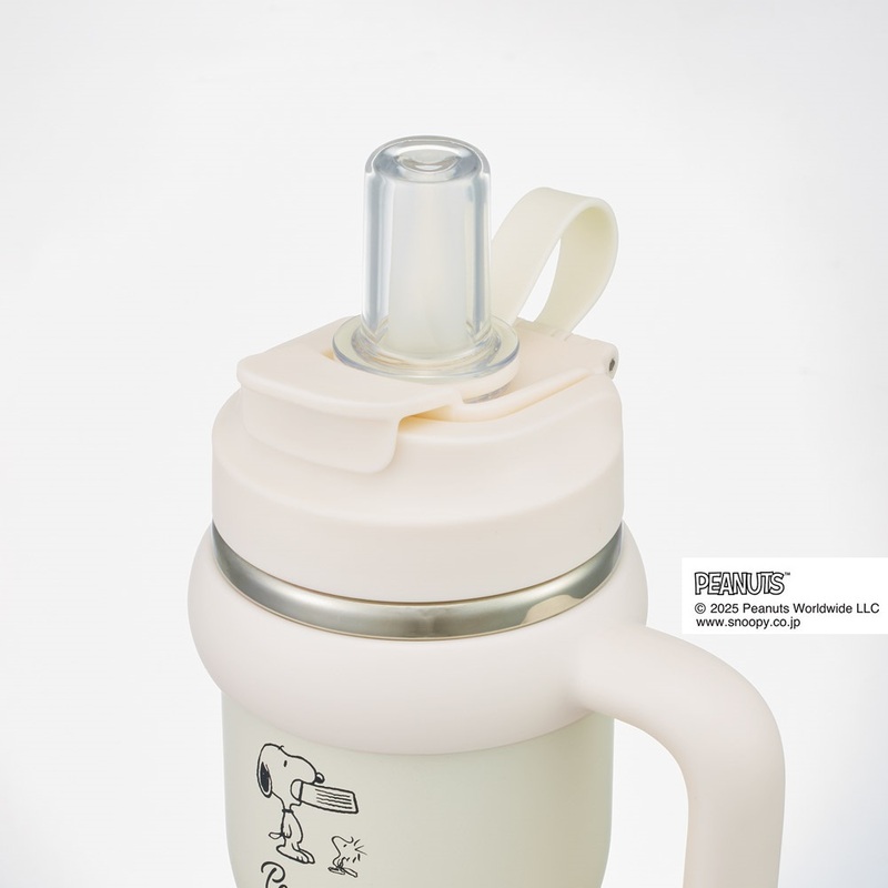 スケーター ハンドル付 タンブラー 570ml ストロー ステンレス ボトル