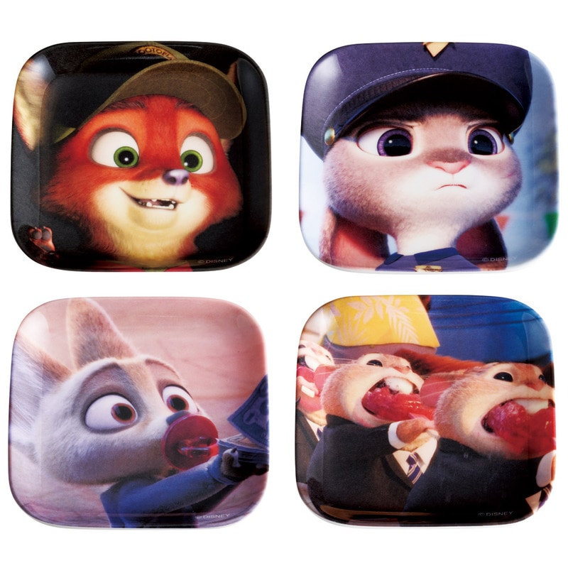 メラミン ミニプレート 4枚 セット 食器 小皿 プレート 取り皿