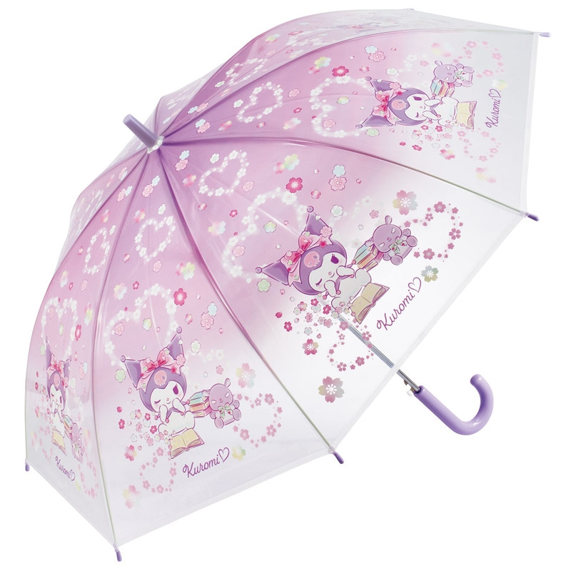 スケーター 子供 傘 55cm ワンタッチ ジャンプ傘 ビニール傘 7歳 8歳 9