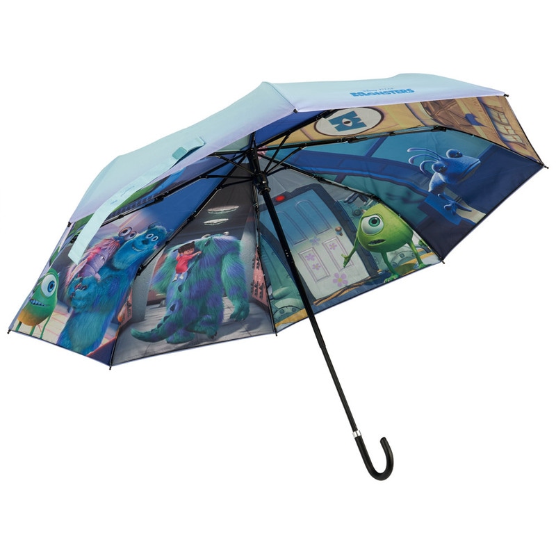 R ラインドロップス line drop 折りたたみ傘 モンスターズインク スケーター 日傘 晴雨兼用 傘 UVカット 遮光 遮熱 両面印刷 折りたたみ