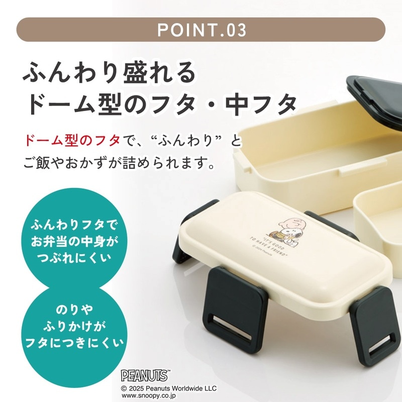 スケーター お弁当箱 600ml 2段 食洗機 レンジ対応日本製 おかずが