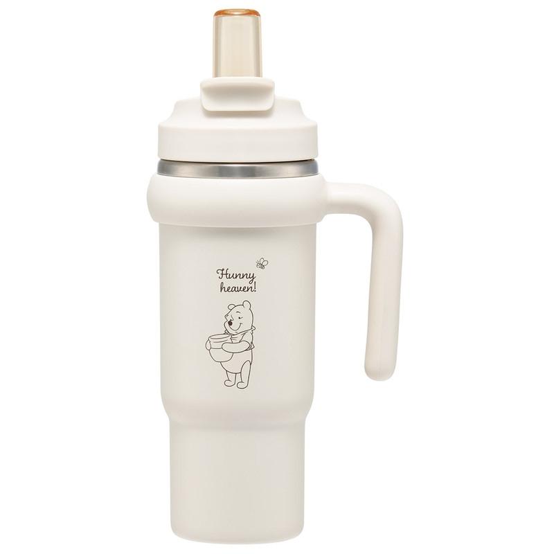 スケーター ハンドル付 タンブラー 830ml ストロー ステンレス ボトル
