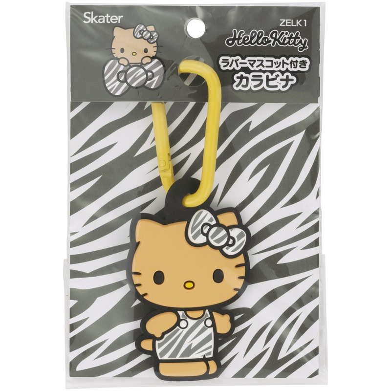 スケーター マスコット 付き カラビナ キーホルダー かわいい 目印