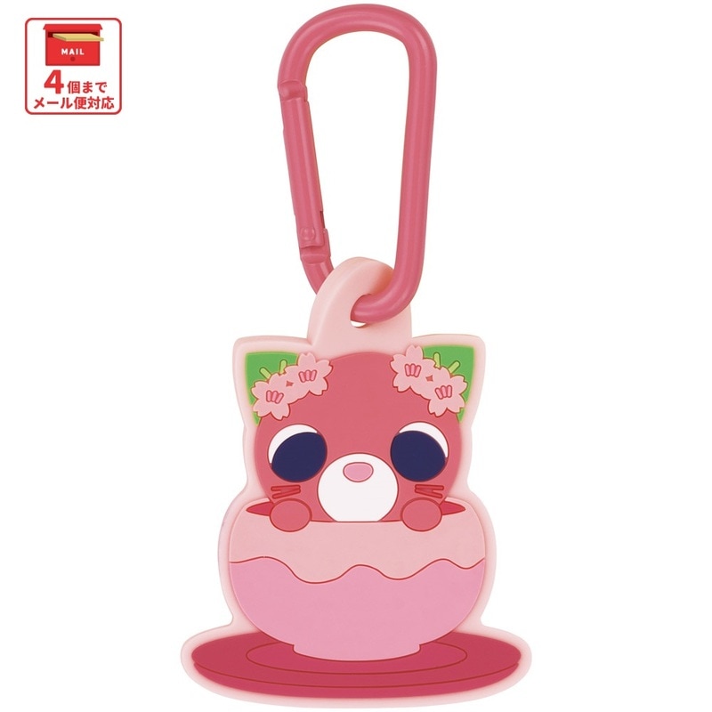 スケーター マスコット 付き カラビナ キーホルダー かわいい 目印