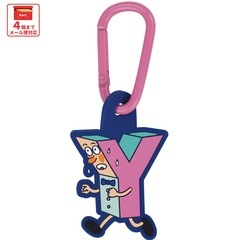 スケーター マスコット 付き カラビナ キーホルダー かわいい 目印