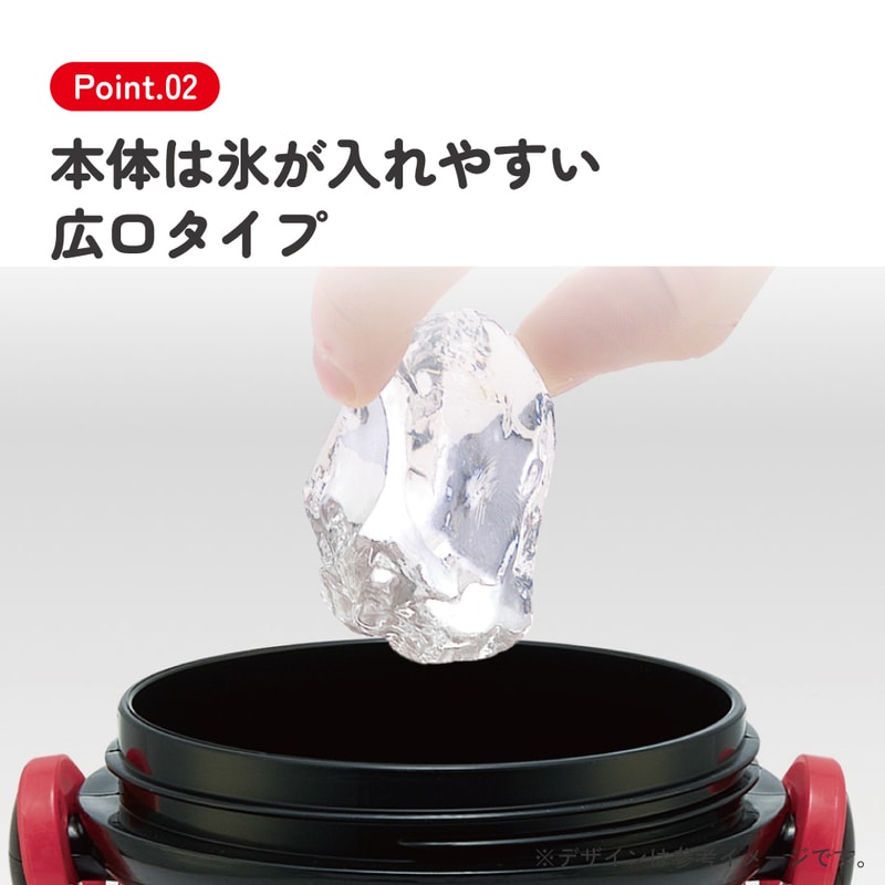 スケーター 水筒 直飲み 大容量 480ml ワンタッチ プラスチック 食洗機