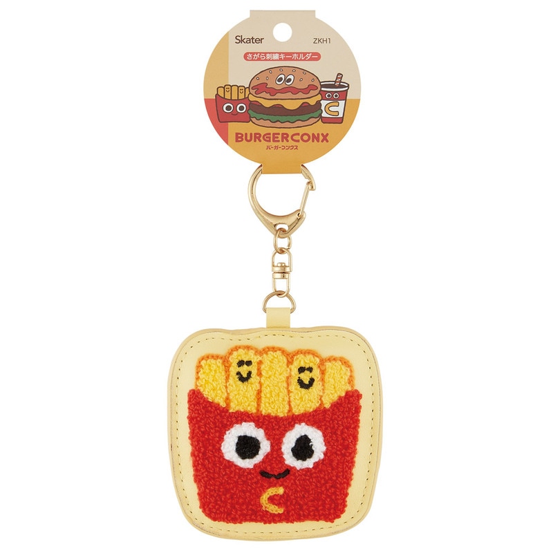 ぱんだ。☆唯一無二メンカラパスキーホルダー☆ 赤橙黄色緑紫ピンク1つずつ スケーター さがら刺繍 キーホルダー 相良 サガラ 刺繍 パイル状