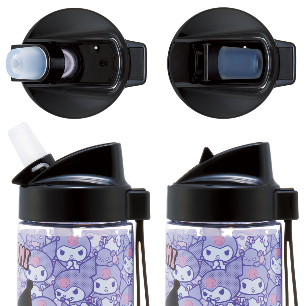 ストロー ボトル 水筒 500ml スパウト型 プラスチック クリア