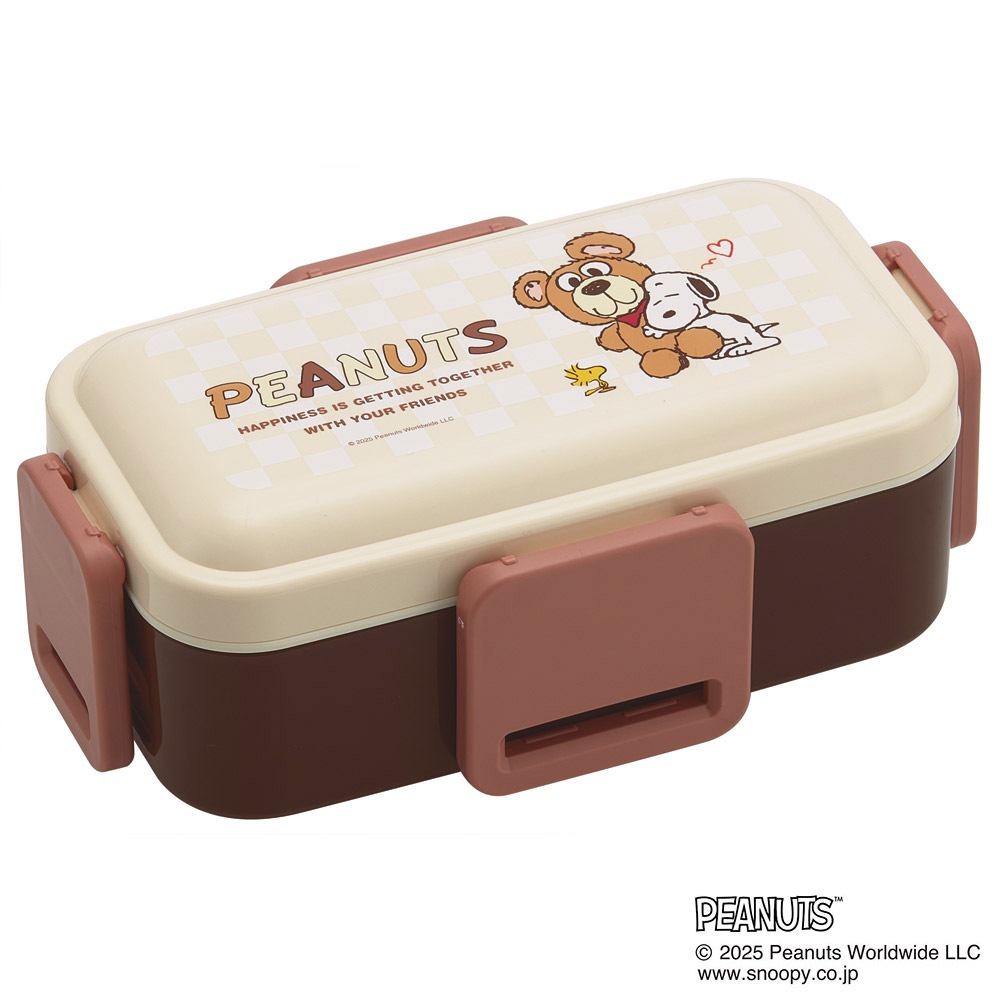 おかずがつぶれにくいふわっとフタ弁当箱 2段/600ml スヌーピー