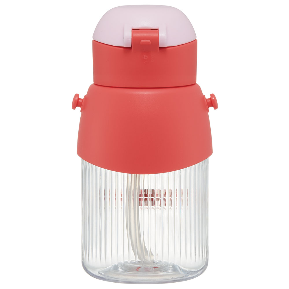 立体 マスコット 付き ストロー ボトル 水筒 590ml 子供 キッズ