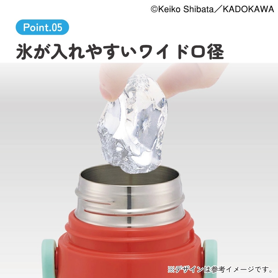 超軽量直飲み・コップ飲み兼用2WAYステンレスボトル470ml SKDC4 パン