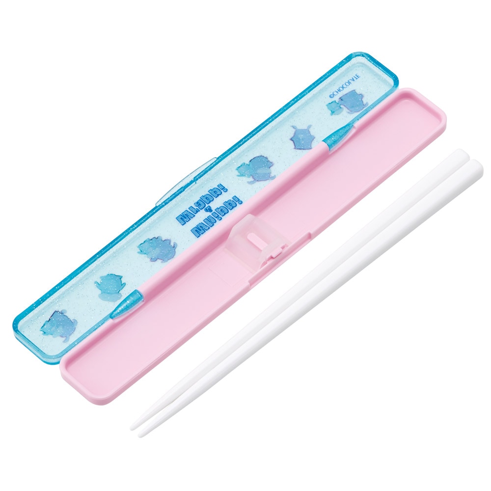 青ピンク　お箸セット メール便対象品】 スケーター お箸セット 食洗機対応 箸入れ