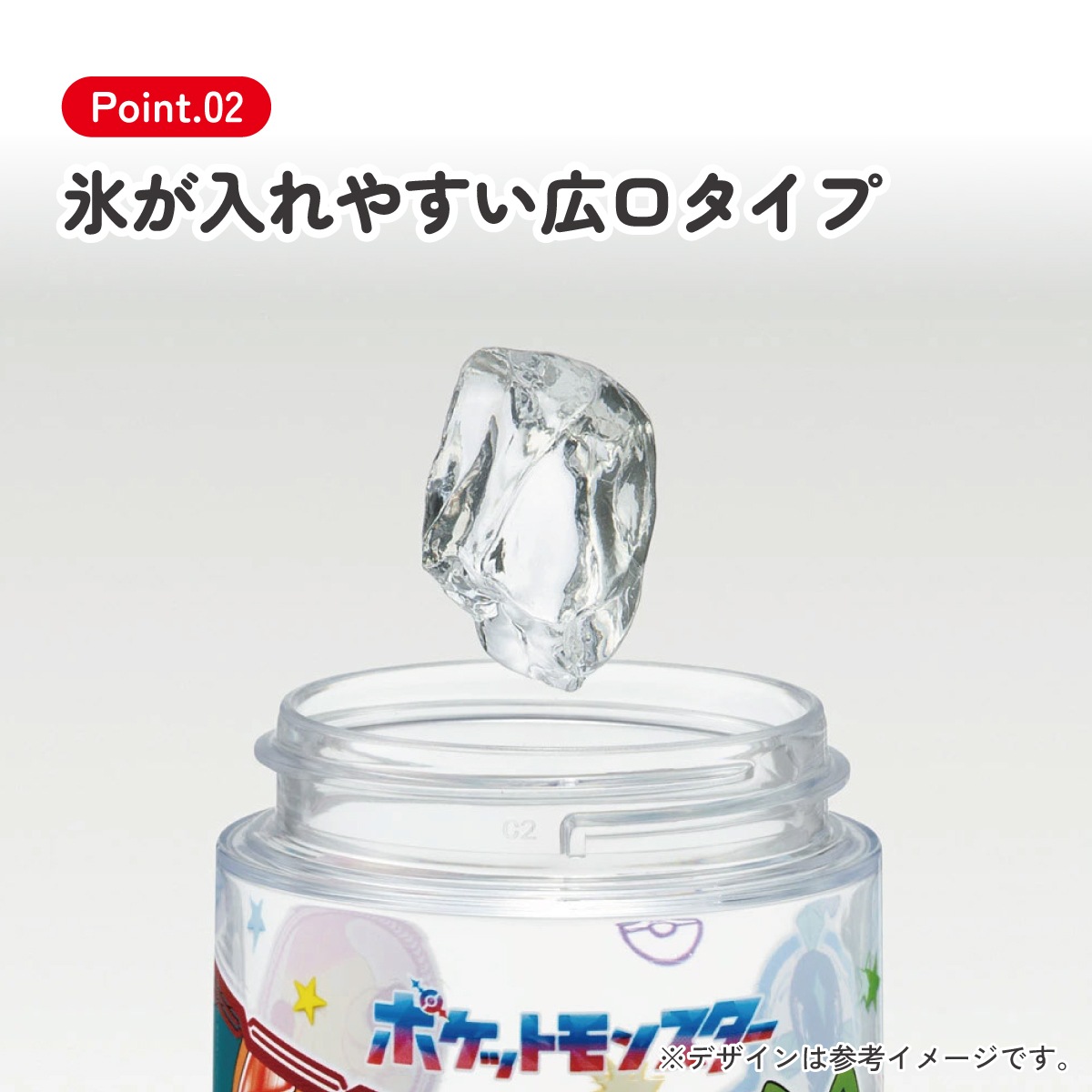 スパウト ストロー 付き 水筒 500ml マグ ウォーター ボトル 透明