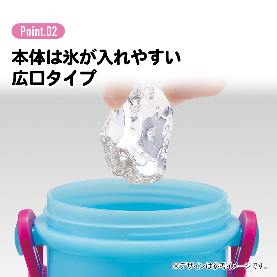 子供用 直飲み プラスチック 水筒 480ml ひみつのアイプリ