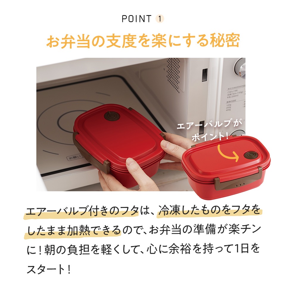 ラク軽弁当箱(M) 1段/550mlピカチュウフェイス23