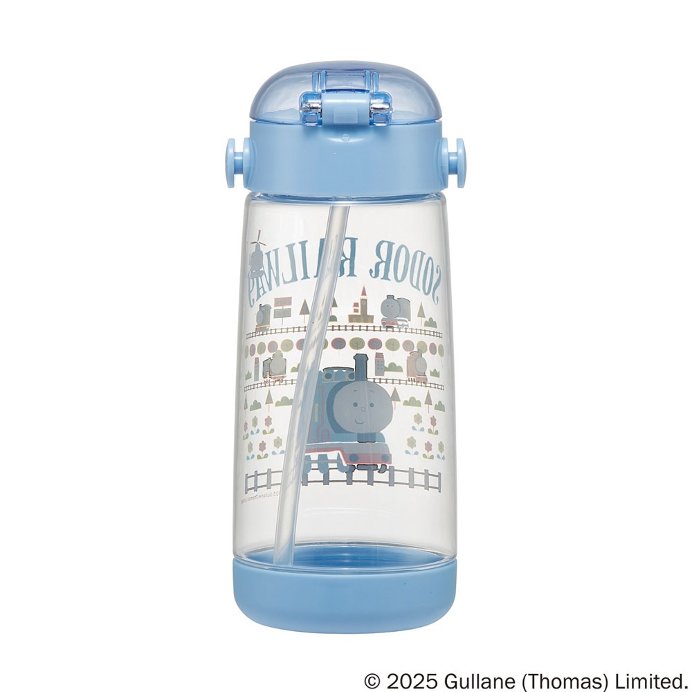 スケーター 水筒 キッズ ワンタッチ プラスチック ストロー ボトル