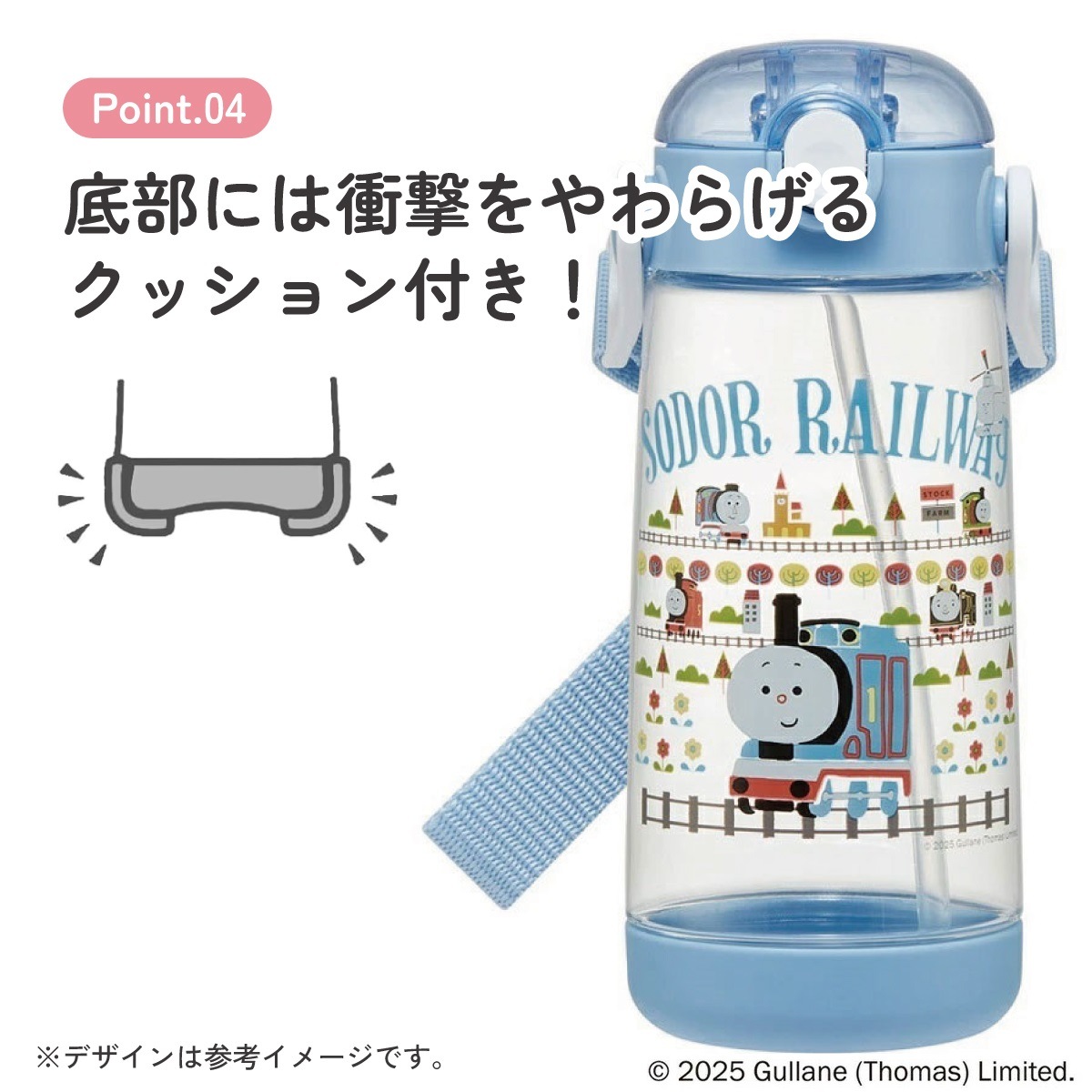 スケーター 水筒 キッズ ワンタッチ プラスチック ストロー ボトル