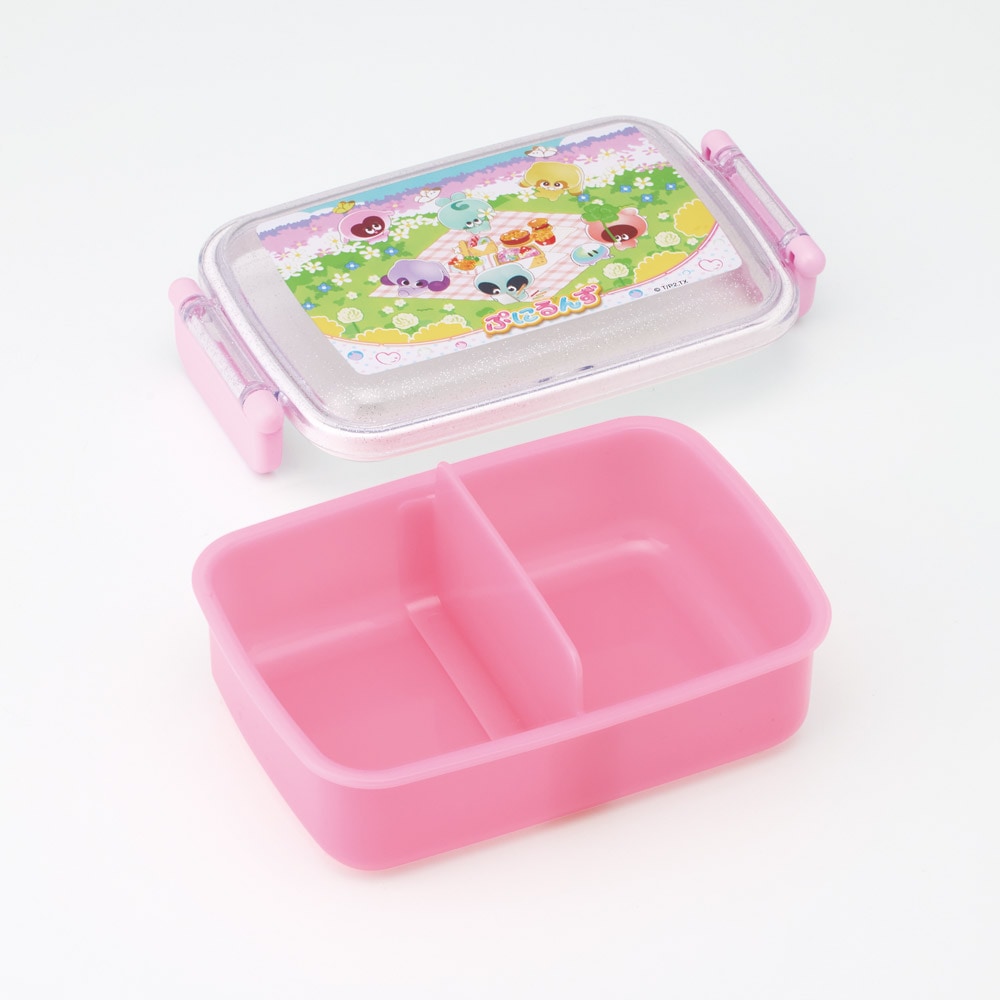 抗菌おかずがつぶれにくい ふわっとフタお弁当箱（角型） 1段/450ml