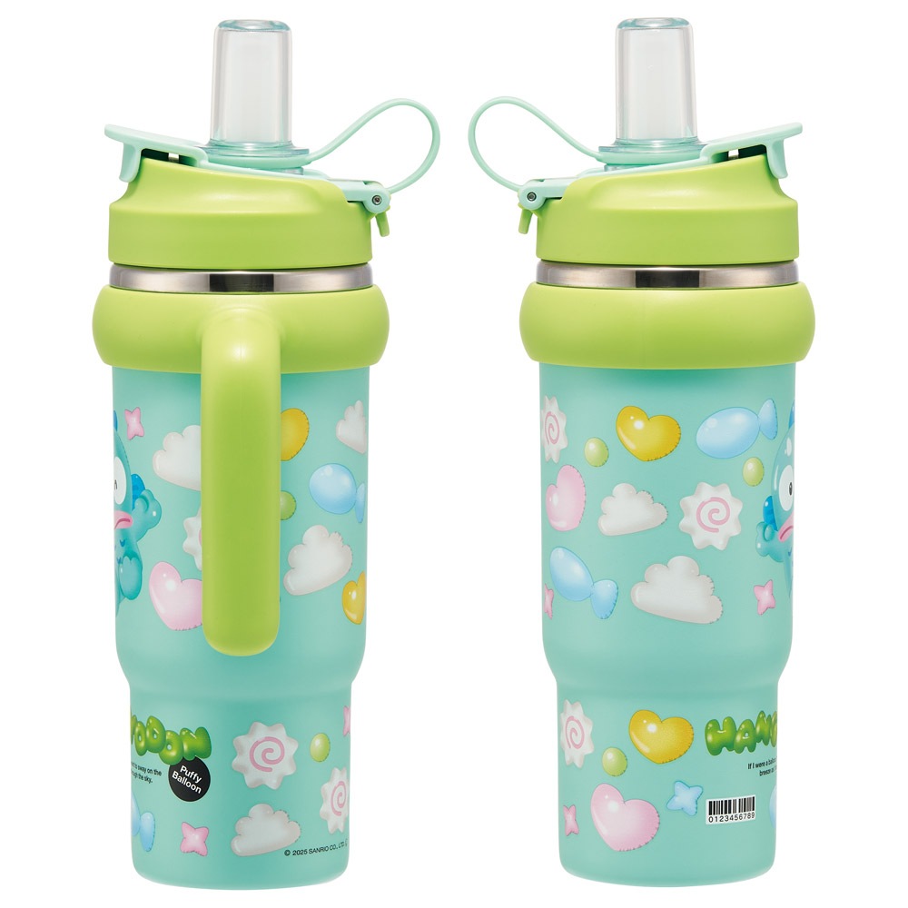 スケーター ハンドル付 タンブラー 830ml ストロー ステンレス ボトル