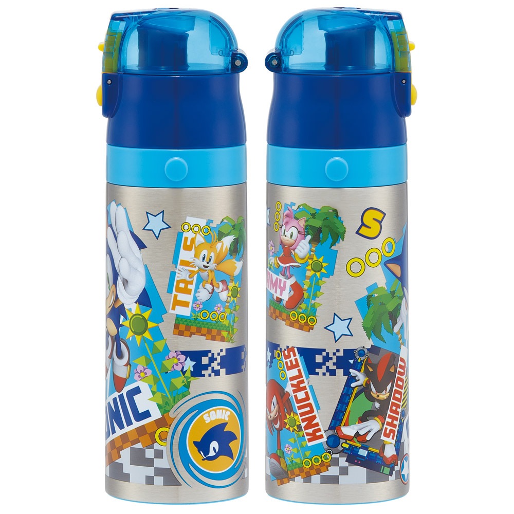 コップ付きステンレスボトル 水族館 超軽量 直飲み コップ飲み兼用 2WAYステンレスボトル 470ml