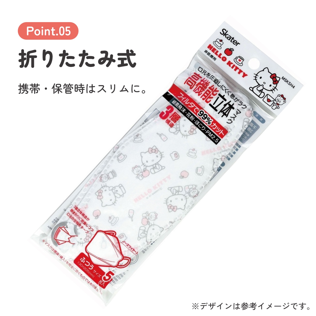 メール便対象品】 99% カット マスク 不織布 大人 用 高機能 立体 5枚