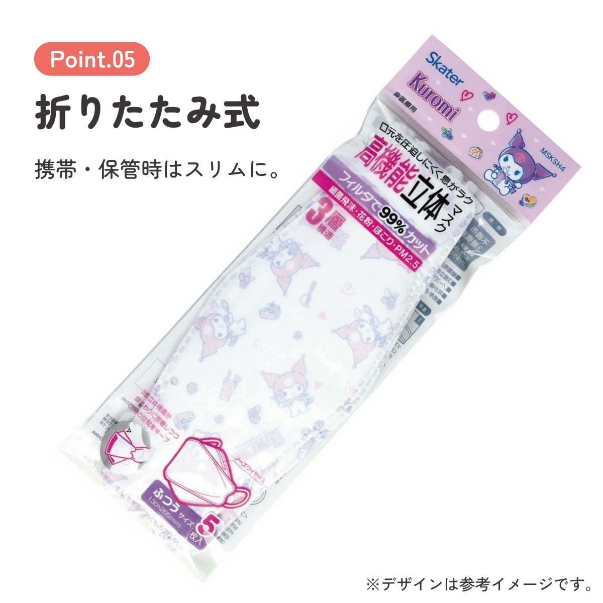 メール便対象品】 99% カット マスク 不織布 大人 用 高機能 立体 5枚