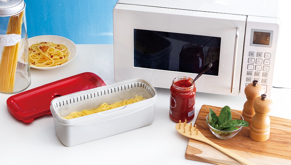 電子レンジ スチーム パスタ メーカー スパゲッティ 簡単 調理 料理