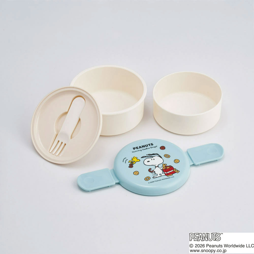 スケーター お弁当箱 二段 500ml 電子レンジ対応 丸型 かわいい