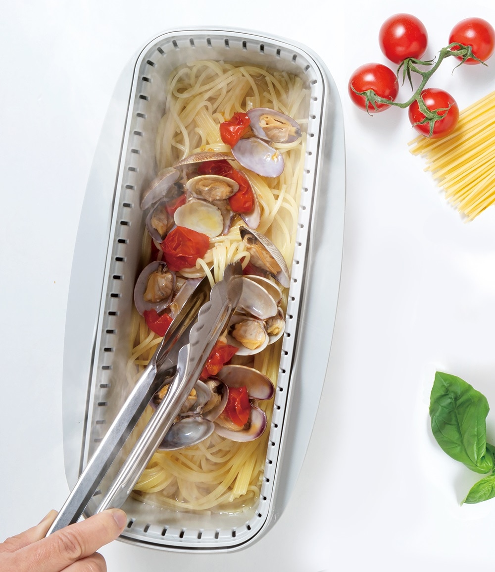 電子レンジ スチーム パスタ メーカー スパゲッティ 簡単 調理 料理