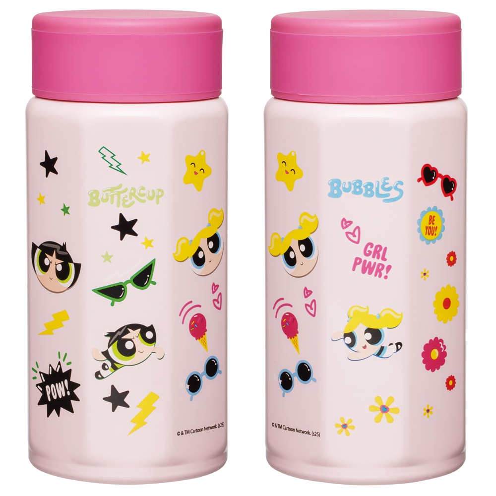 奈雪の茶 × パワーパフガールズ コラボ 保温ボトル600ml 海外限定 Amazon｜水筒 パワーパフガールズ 子供 魔法瓶 スポーツボトル