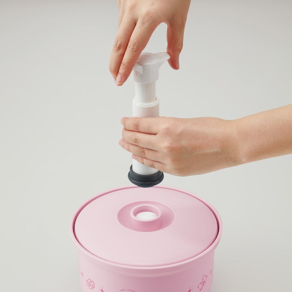 専用ポンプ付き 真空 おひつ 3合用 ごはん ご飯 ゴハン 保存 冷蔵庫 御