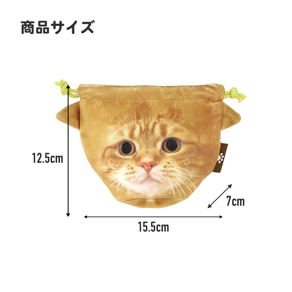 メール便対象品】 巾着 巾着袋 フェイス 顔 きんちゃく ポーチ