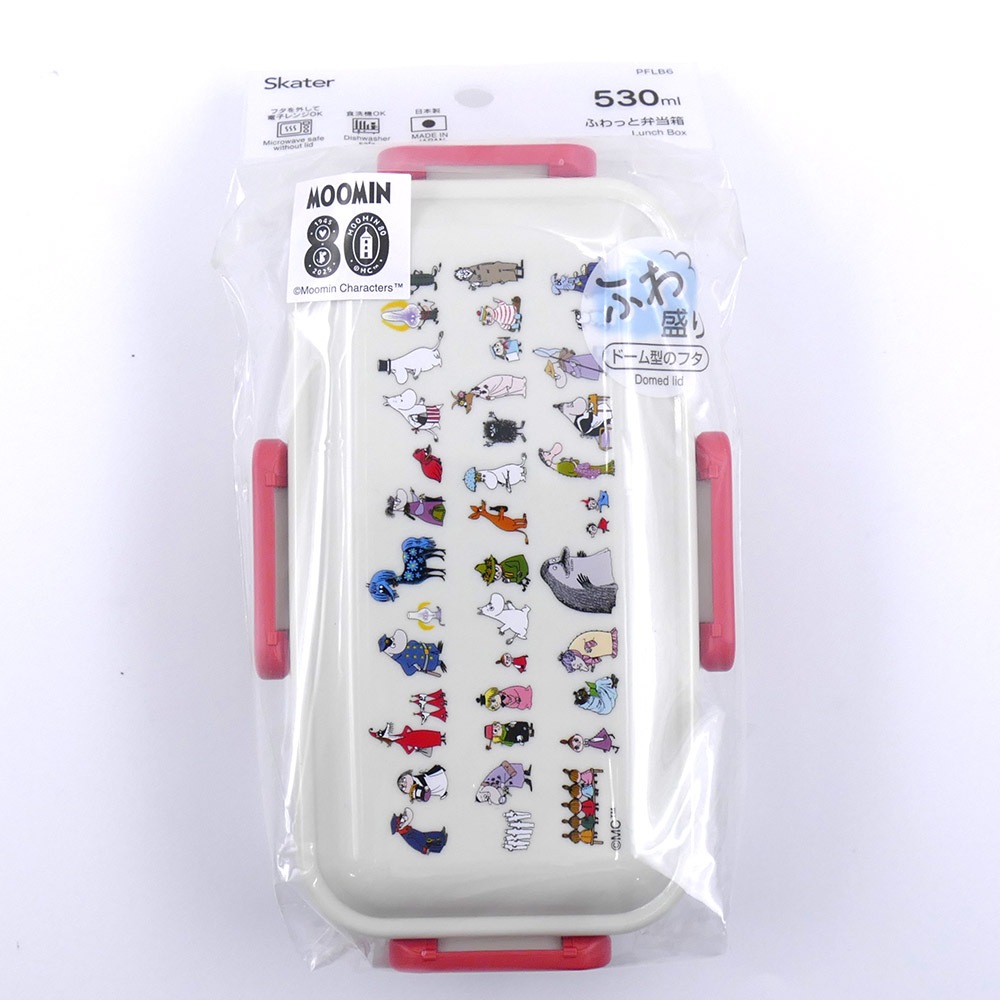 おかずがつぶれにくい ふわっと弁当箱 1段/530ml ムーミン 80
