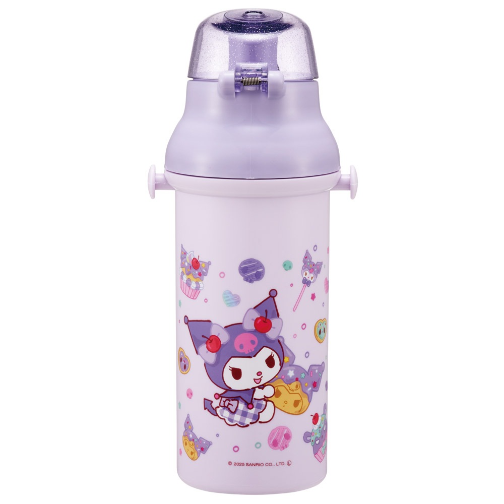 子供用 直飲み プラスチック 水筒 480ml クロミ ファンシー柄