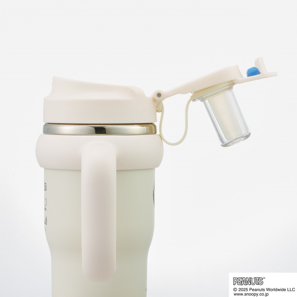 スケーター ハンドル付 タンブラー 570ml ストロー ステンレス ボトル