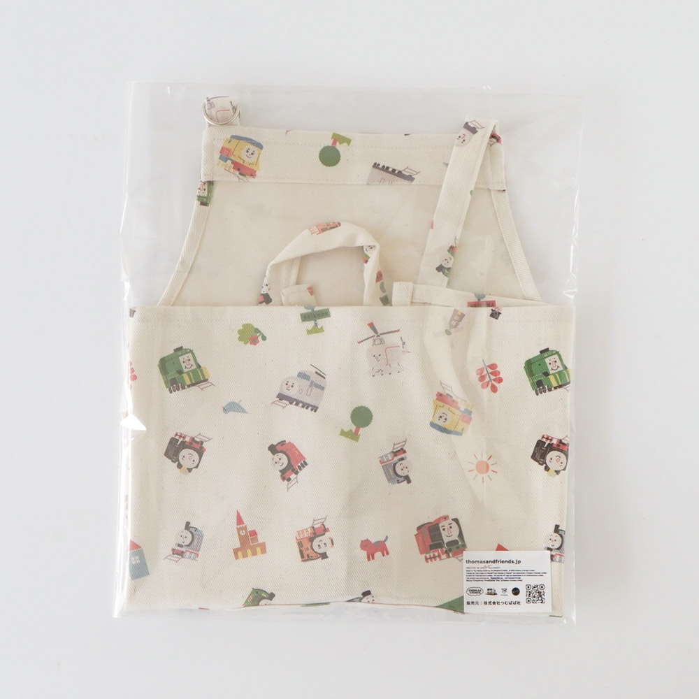 メール便対象品】 エプロン トーマス×つむぱぱ