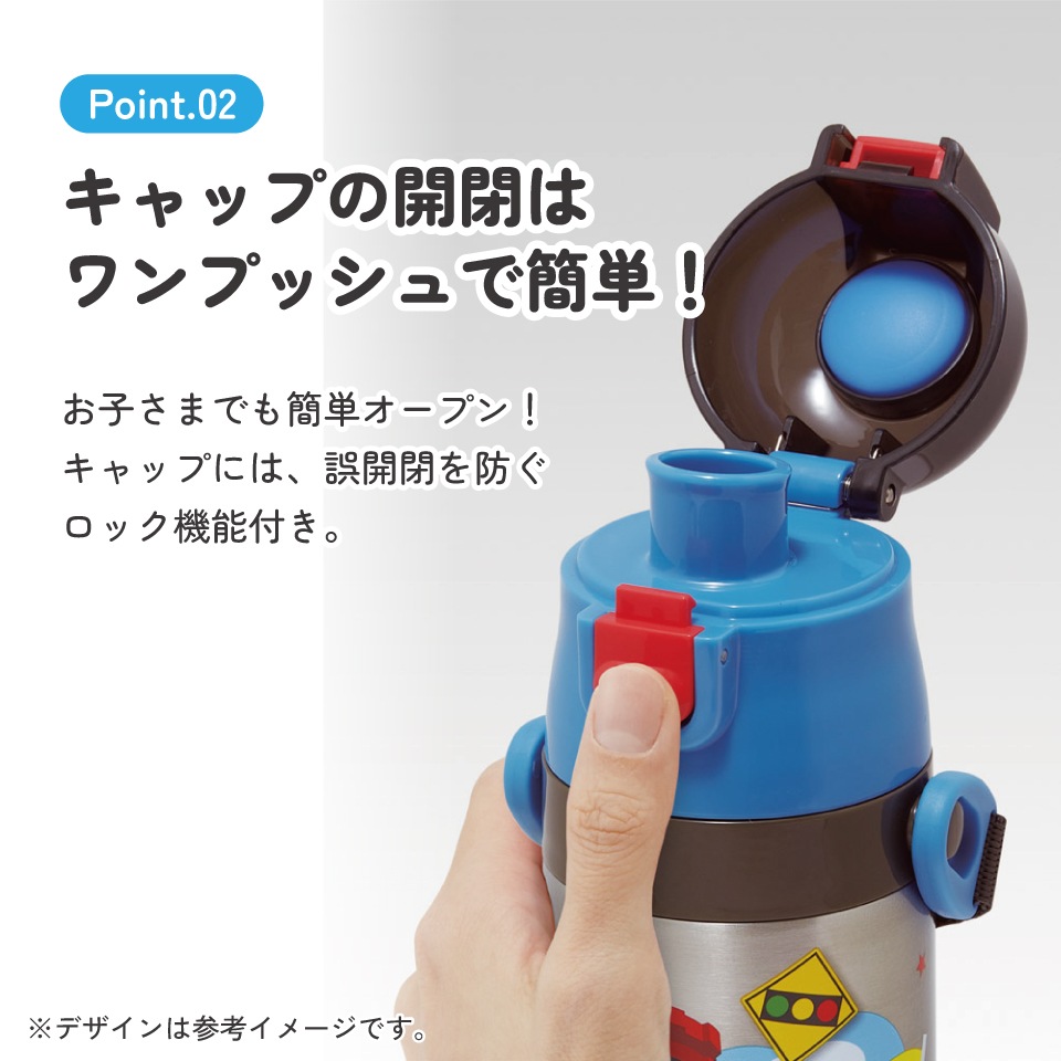 スケーター 水筒 子供 470ml 直飲み ダイレクト キッズ ステンレス