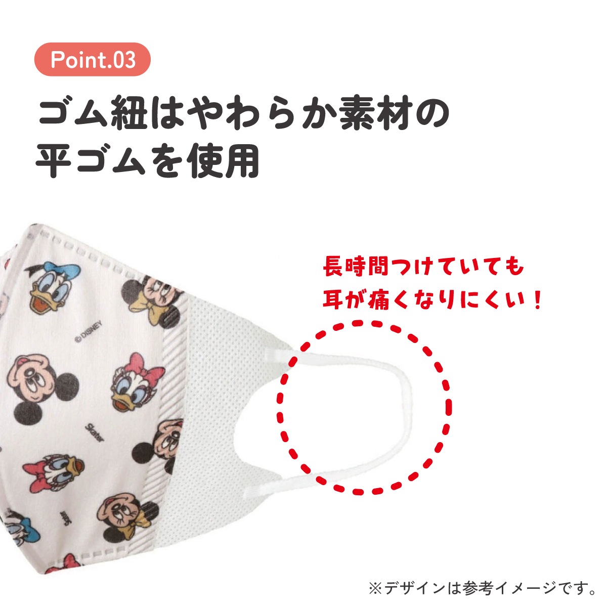 子供立体マスク Mサイズ/7枚入りミッキー＆フレンズ／MSKS3N_4973307625985