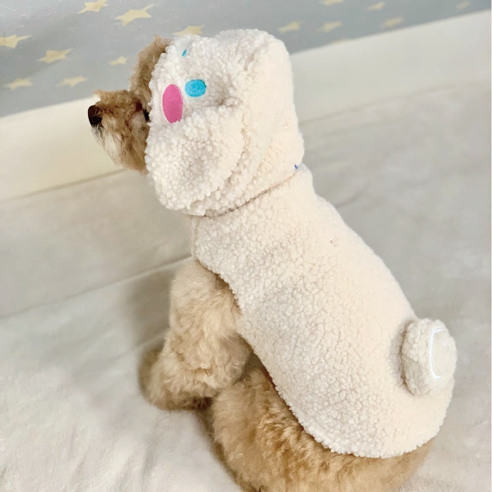 ボアタンク なりきり フード付き Lサイズ 犬 ペット 服 衣装