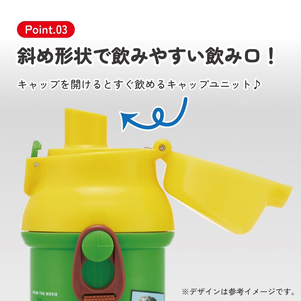 入園入学クーポン対象】スケーター 水筒 直飲み 大容量 480ml