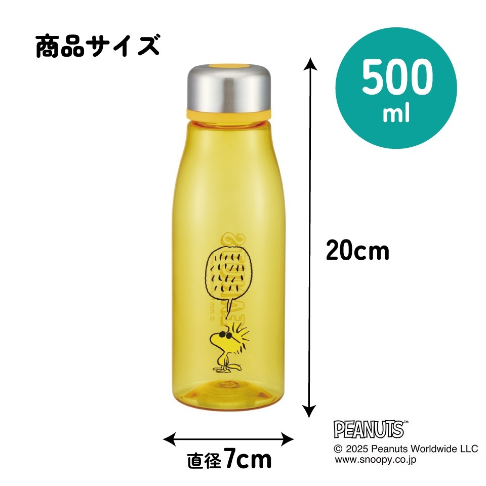 スケーター 水筒 500ml ミニ サイズ プラスチック 大人 直飲み 軽量