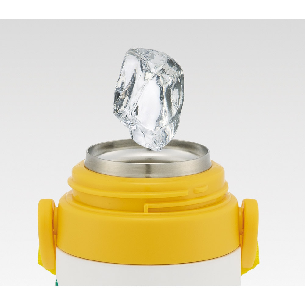 スケーター 水筒 立体プリント キッズ ワンタッチ 直飲み ステンレス