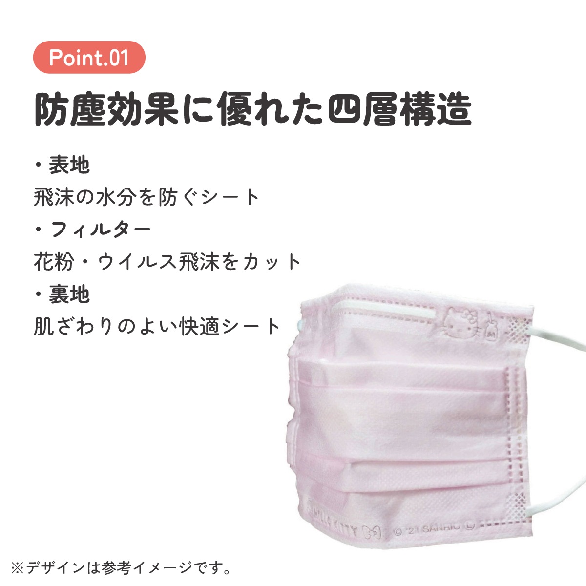 メール便対象品】 99% カット スケーター 不織布 プリーツ マスク