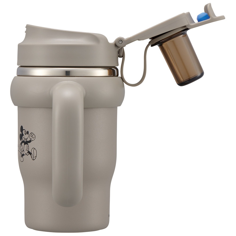 スケーター ハンドル付 タンブラー 570ml ストロー ステンレス ボトル