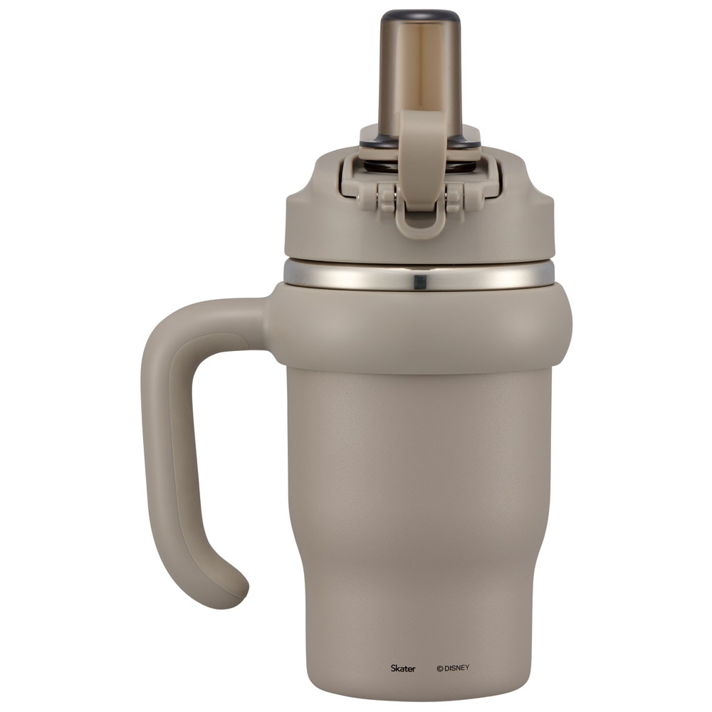 スケーター ハンドル付 タンブラー 570ml ストロー ステンレス ボトル