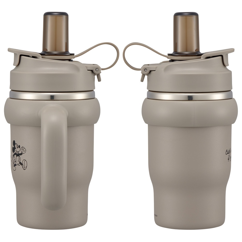 スケーター ハンドル付 タンブラー 570ml ストロー ステンレス ボトル