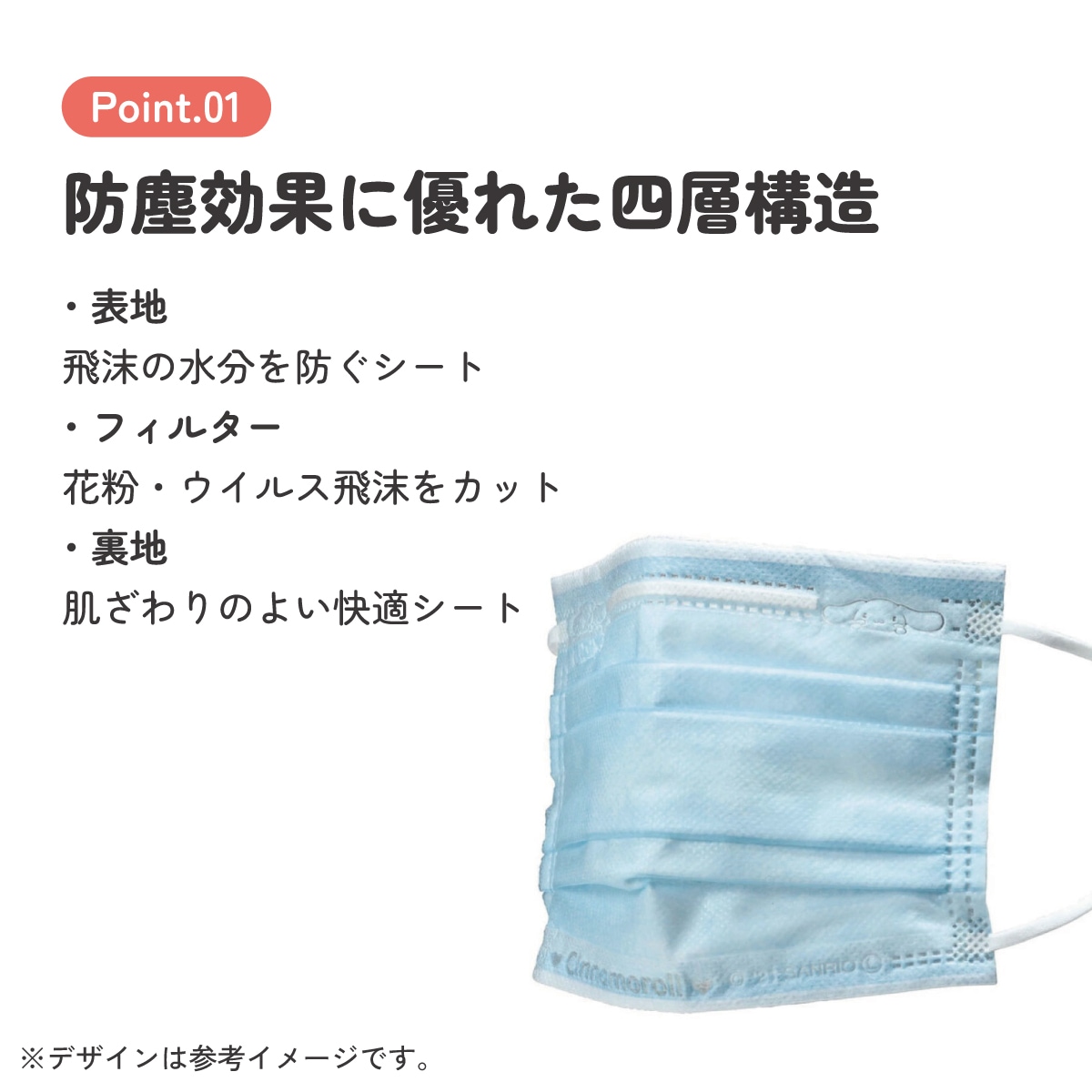 メール便対象品】 99% カット スケーター 不織布 プリーツ マスク